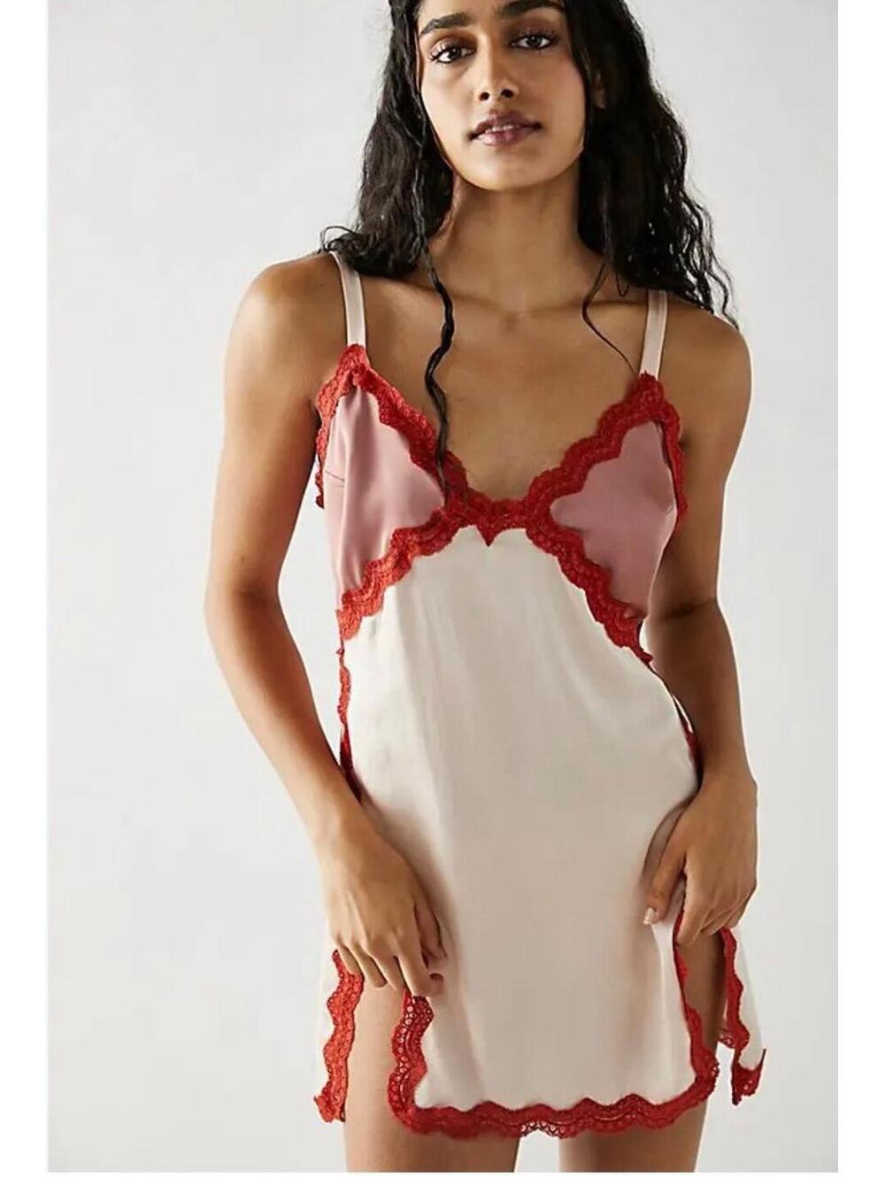 Free people on the rise mini slip gown - size XS